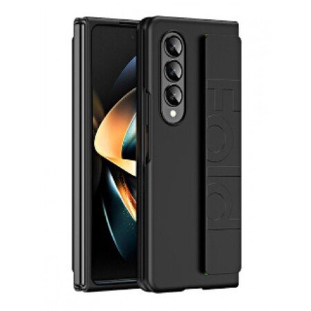 Samsung Galaxy Z Fold 5 Flip Case με τεντώσιμο λουρί - Μαύρο