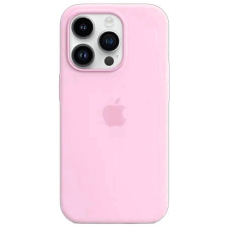 Πλάτη σιλικόνης Apple με λογότυπο για iPhone 12 Pro - Ροζ