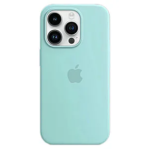 Θήκη σιλικόνης Apple με λογότυπο για iPhone 12 Pro Max - Τιρκουάζ