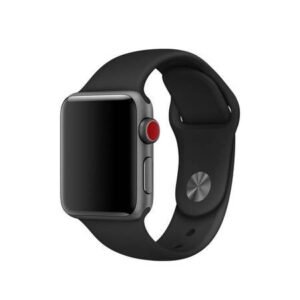 Λουράκι σιλικόνης για Apple Watch - Μαύρο