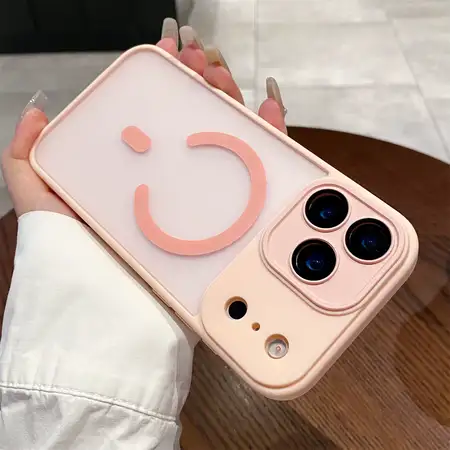 Луксозен MagSafe Матов кейс за iPhone 17 Pro Max - Розов