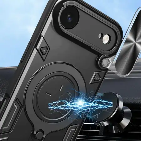 Удароустойчив кейс Bucephalus за iPhone 17 Air - Черен
