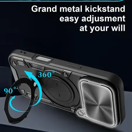 Θήκη Bucephalus αντικραδασμική για iPhone 17 Pro - Μαύρη