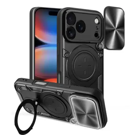 Θήκη Bucephalus αντικραδασμική για iPhone 17 Pro - Μαύρη