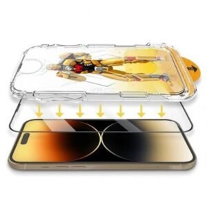 Προστατευτικό γυαλιού 9D με πλαίσιο εύκολης εγκατάστασης για iPhone 16e