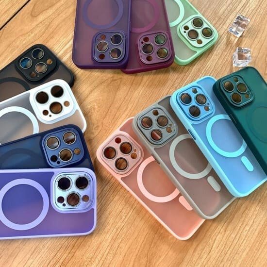 Πολυτελής ματ θήκη MagSafe για iPhone 17 - Ροζ