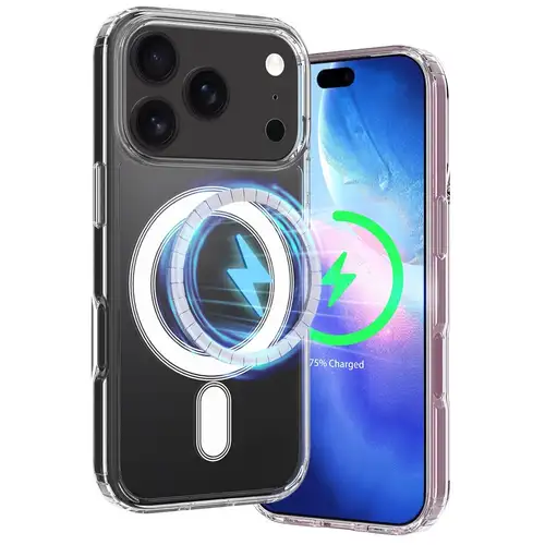Magsafe кейс за iPhone 17 Pro Max - Прозрачен