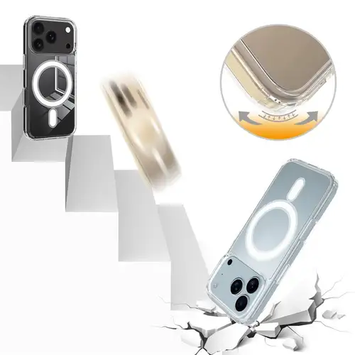 Magsafe кейс за iPhone 17 Pro - Прозрачен