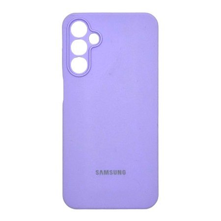 Θήκη Σιλικόνης Samsung με Λογότυπο για Samsung Galaxy A55 - Μωβ 1 Силиконов гръб Samsung с лого за Samsung Galaxy A55 - Лилав