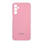 Θήκη Σιλικόνης Samsung με Λογότυπο για Samsung Galaxy A16 - Ροζ 1 Силиконов гръб Samsung с лого за Samsung Galaxy A16 - Розов