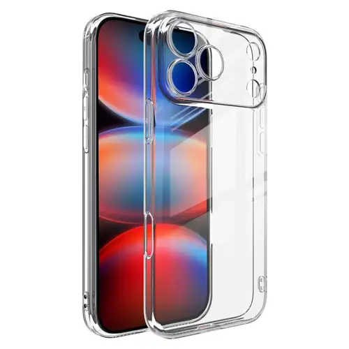 Ултра тънък силиконов калъф за iPhone 17 Pro - Прозрачен