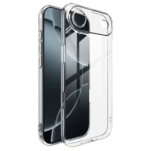 Ултра тънък силиконов калъф за iPhone 17 Air - Прозрачен