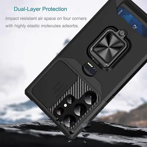 Θήκη αντικραδασμικής προστασίας με θήκη για κάρτες (4 σε 1) για iPhone 14 Pro Max