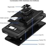 Удароустойчив кейс с Джоб за карти (4в1) за Samsung Galaxy A35