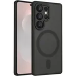 Луксозен MagSafe Матов кейс за Samsung Galaxy S26 Ultra - Черен