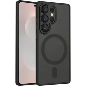 Луксозен MagSafe Матов кейс за Samsung Galaxy S26 Ultra - Черен