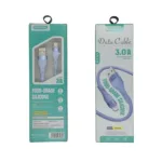 Силиконов кабел USB към Lightning за бързо зареждане - Светло син 1 Силиконов кабел USB към Lightning за бързо зареждане - Светло син