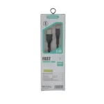 Καλώδιο γρήγορης φόρτισης USB σε USB-C από σιλικόνη - Μαύρο 1 Силиконов кабел USB към USB-C за бързо зареждане - Черен