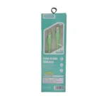 Силиконов кабел USB-C към USB-C за бързо зареждане - Зелен