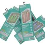 Силиконов кабел USB-C към Lightning за бързо зареждане - Бял