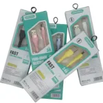 Силиконов кабел USB към USB-C за бързо зареждане - Светло син