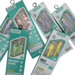 Силиконов кабел USB към Lightning за бързо зареждане - Светло син 2 Силиконов кабел USB към Lightning за бързо зареждане - Светло син