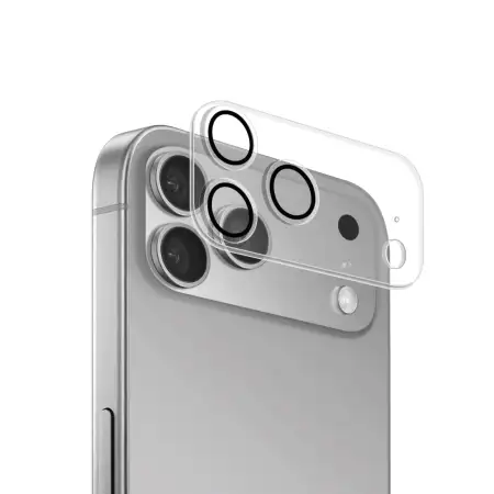 Προστατευτικό γυαλιού 3D για κάμερα iPhone 17 Pro – Διαφανές 1 3D стъклен протектор за камера iPhone 17 Pro – Прозрачен