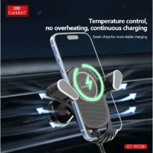 EARLDOM Безжично зарядно и стойка за кола Smart Sensor 15W за парно - WC38 - Εικόνα 7