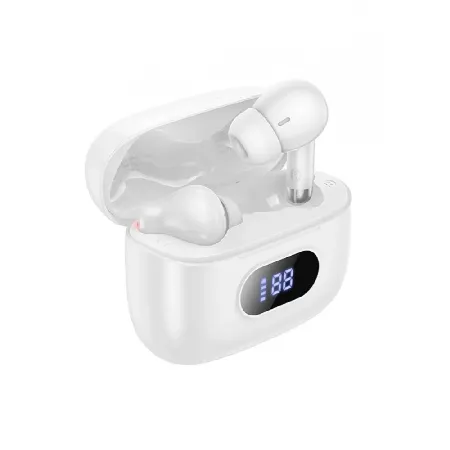 Ασύρματα ακουστικά Bluetooth Hoco με δυνατότητα Hey Siri White Eq2 Plus 1-1777733792030