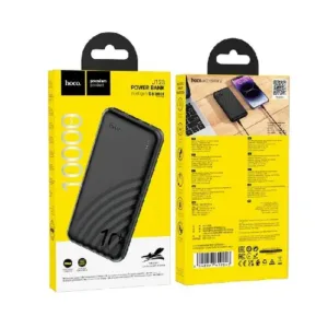 HOCO Преносима батерия 10,000 mAh, USB-C/2xUSB - Черен J123 - Εικόνα 4