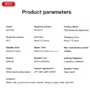 XO Безжични Bluetooth слушалки - Зелени X39 - Εικόνα 4