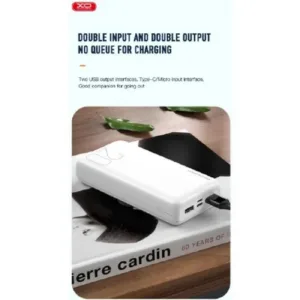 XO Преносима батерия 20,000 mAh, 2xUSB-C/1xUSB - Бял PR183 - Εικόνα 4