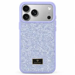 Θήκη κινητού με πετραδάκια για iPhone 17 Pro - Μωβ
