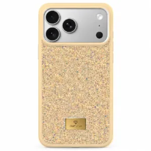 Θήκη τηλεφώνου με πέτρες για iPhone 17 Pro - Κίτρινη