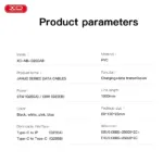 Καλώδιο USB 1m 60w Στην Topcase, γνωρίζουμε ότι το smartphone σας αποτελεί αναπόσπαστο κομμάτι της καθημερινότητάς σας και αξίζει αξιόπιστη προστασία από την πρώτη κιόλας μέρα. Γι' αυτό επιλέγουμε προσεκτικά κάθε προϊόν στον κατάλογό μας για να σας προσφέρουμε ποιοτικές θήκες, προστατευτικά και αξεσουάρ που συνδυάζουν ασφάλεια, στυλ και άνεση. Η γρήγορη εξυπηρέτηση είναι εξίσου σημαντική για εμάς. Προσπαθούμε να επεξεργαζόμαστε και να αποστέλλουμε κάθε παραγγελία το συντομότερο δυνατό, ώστε η συσκευή σας να λαμβάνει την απαραίτητη προστασία χωρίς περιττή αναμονή. Επειδή πιστεύουμε ότι η ηρεμία ξεκινά με ένα καλά προστατευμένο τηλέφωνο.
